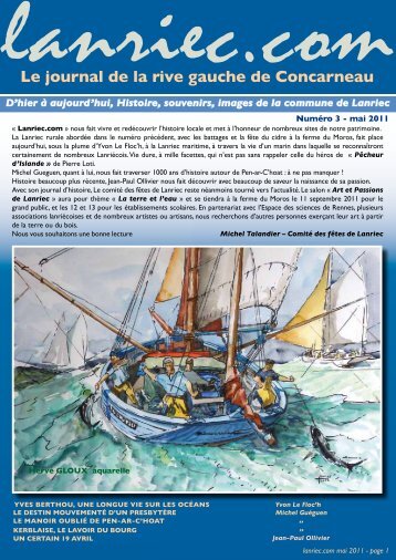 Le journal de la rive gauche de Concarneau - Lanriec.com