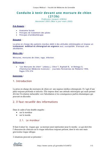 Fiche piqûres et morsures - Chiens de France Fiche piqûres et morsures - Chiens de France