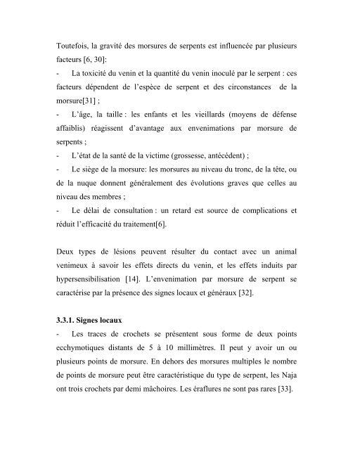 thèse aspects epidemiologiques et incidence des morsures de ...