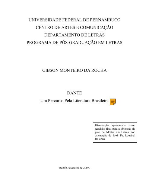 O Inferno de Dante - 7 de Fevereiro de 1997