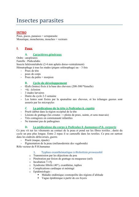 Vers Parasites Insectes Insectes parasites - Free