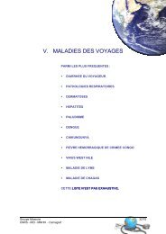 Les maladies des voyageurs - DGDR - CNRS