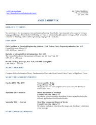 to download resume - Cornell University