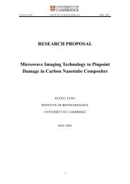 RESEARCH PROPOSAL Microwave Imaging Technology to ...