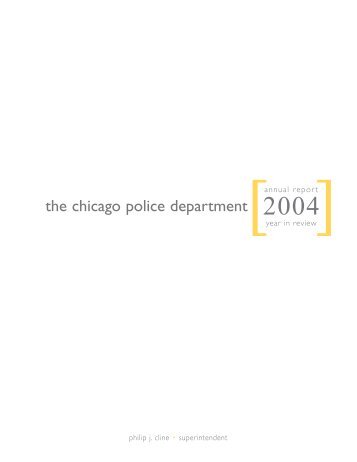 2004 Annual Report - Chicago Police Department