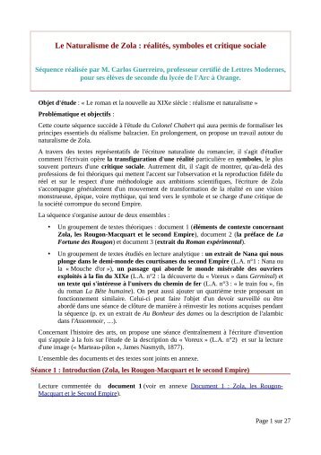 Le Naturalisme de Zola : réalités, symboles et critique sociale