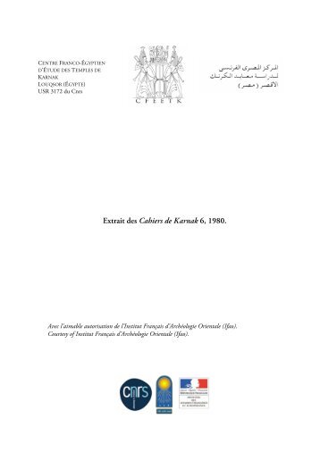 Version PDF - CFEETK - CNRS