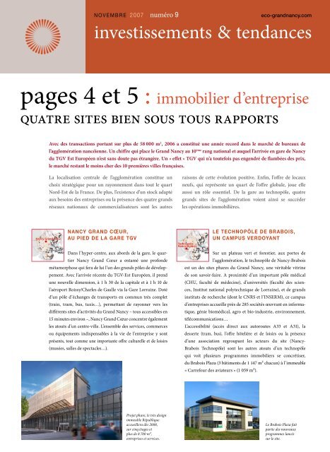 Investissements et Tendances n°9 - Communauté Urbaine du Grand ...