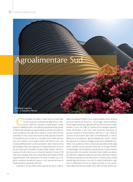 Agroalimentare Sud - Consiglio Regionale della Basilicata