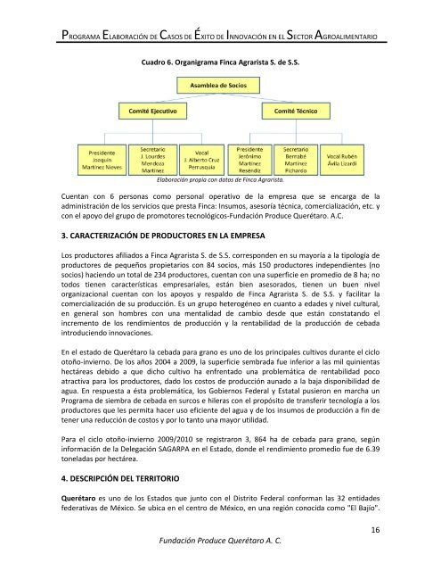 Querétaro-Finca Agrarista S. de S.S. Producción de ... - Red Innovagro