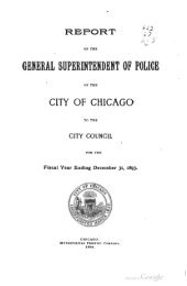 Report of the General Superintendent of Police ... - Chicago Cop.com