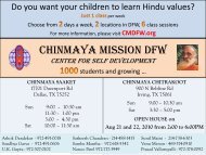 CHINMAYA MISSION DFW - Chinmaya Mission Dallas/Fort worth