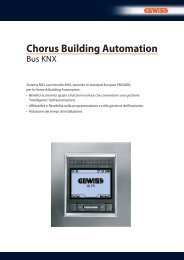 chorus building automation - gewiss chorus