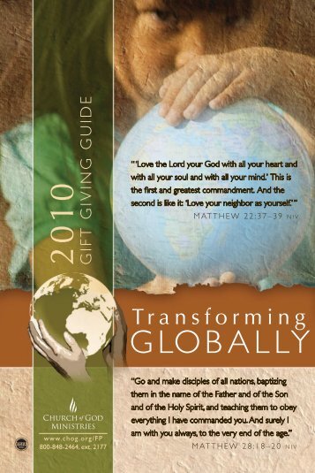 2010 Gift Giving Guide - Church of God of North America