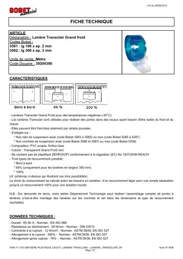 Télécharger la Fiche Technique - Bobet-materiel.com