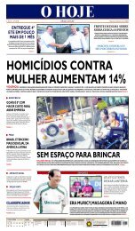 HOMICÍDIOS CONTRA MULHER AUMENTAM 14% - O Hoje