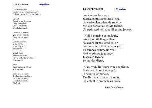 Poèmes à 10 points - Académie de Nancy-Metz