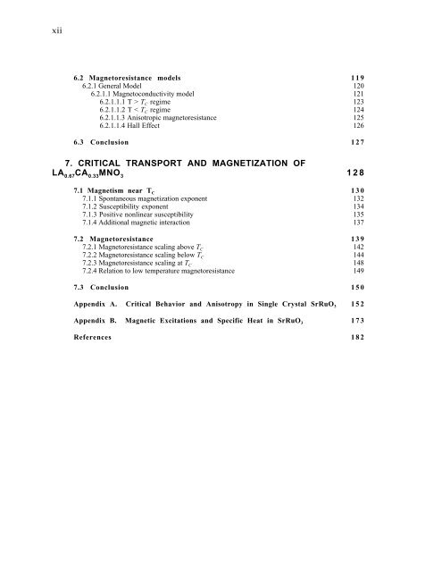 MAGNETISM ELECTRON TRANSPORT MAGNETORESISTIVE LANTHANUM CALCIUM MANGANITE
