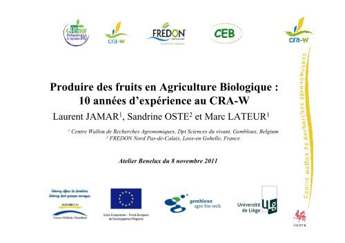 Produire des fruits en Agriculture Biologique - Institut d'Eco-Pédagogie