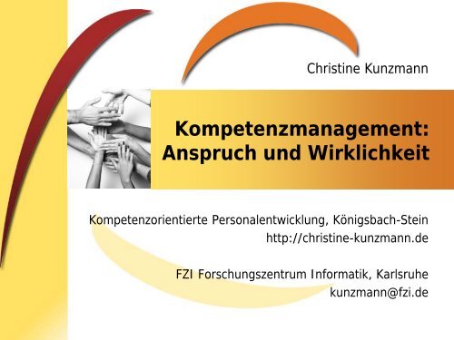 Kompetenzmanagement - Christine Kunzmann