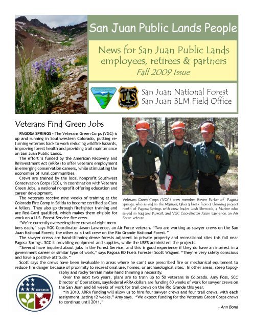 San Juan Public Lands People - USDA Forest Service - US ...