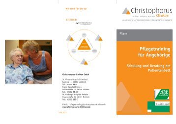 Flyer - Christophorus-Kliniken GmbH