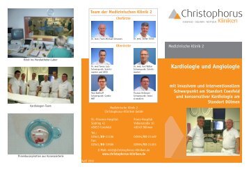 Flyer - Christophorus-Kliniken GmbH