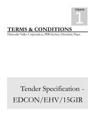 Tender Specification - EDCON/EHV/15GIR - Damodar Valley ...