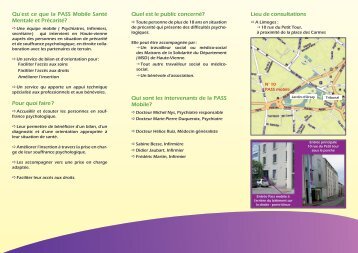 Qu'est ce que la PASS Mobile Santé Mentale et Précarité? Pour ...