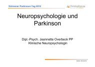 Dülmener Parkinson-Tag 2012 - Christophorus-Kliniken GmbH