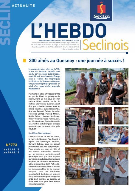 hebdo 6 pages 773 - Site officiel de la ville de Seclin