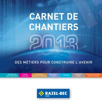 CARNET DE CHANTIERS - Razel-Bec