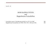 Hoh-Rappoltstein - Rappoltsteiner Chronik