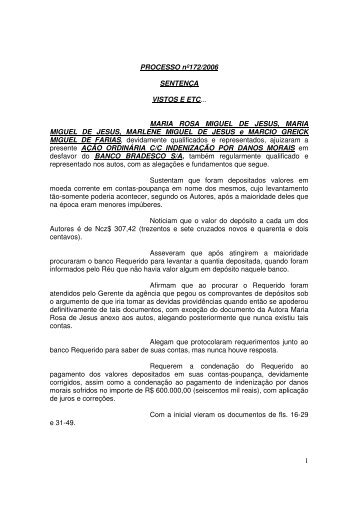 Sentença - Cuiabá - banco - sumiço de valores depositados em conta