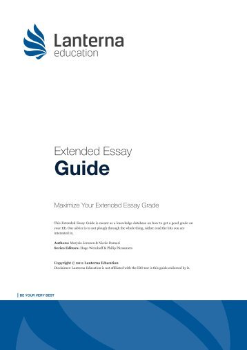 Extended Essay Guide - Lanterna Education