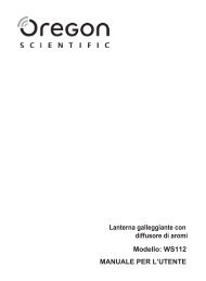 Lanterna galleggiante con diffusore di aromi ... - Oregon Scientific