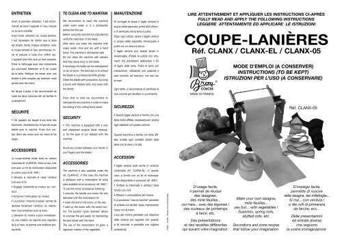 COUPE-LANIÈRES - Bron-Coucke