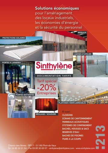 Notre catalogue - Sinthylène