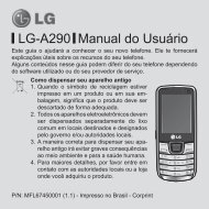 LG-A290 Manual do Usuário - Submarino