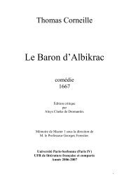 Le Baron d'Albikrac - CRHT - Université Paris-Sorbonne