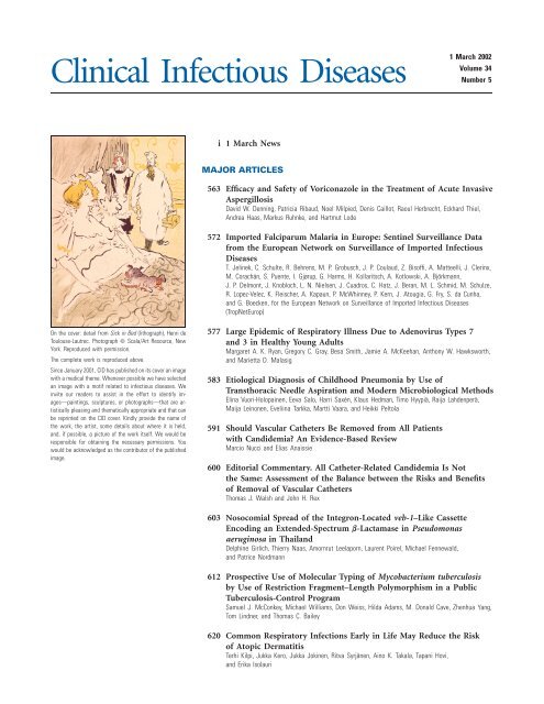Table of Contents (PDF) - Clinical Infectious Diseases