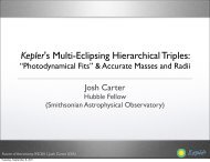 Kepler's Multi-Eclipsing Hierarchical Triples: - ciera