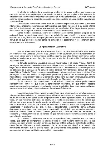 libro de actas vol i - Ciencias del Deporte - Universidad de ...