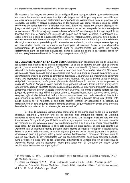 libro de actas vol i - Ciencias del Deporte - Universidad de ...