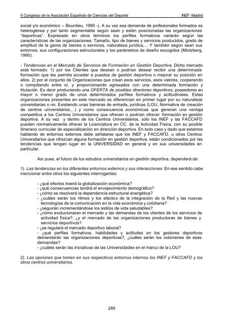 libro de actas vol i - Ciencias del Deporte - Universidad de ...