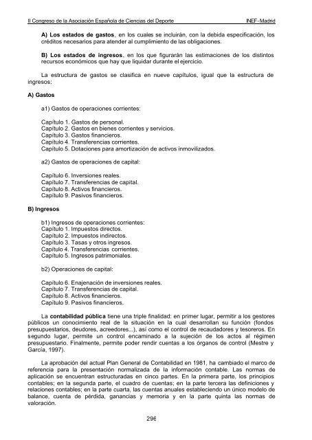 libro de actas vol i - Ciencias del Deporte - Universidad de ...