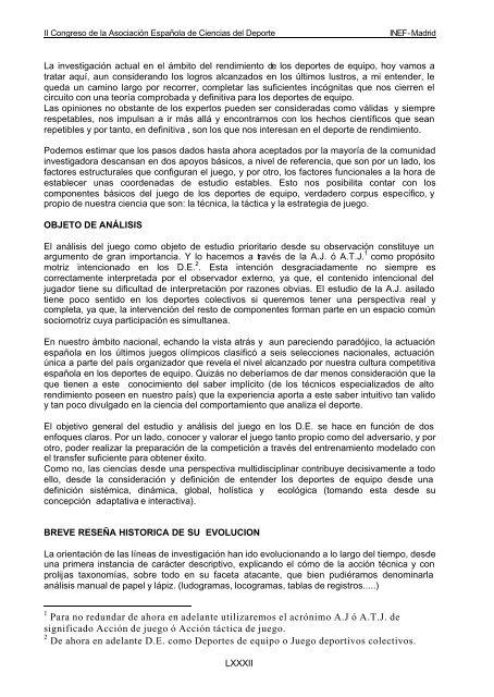 libro de actas vol i - Ciencias del Deporte - Universidad de ...