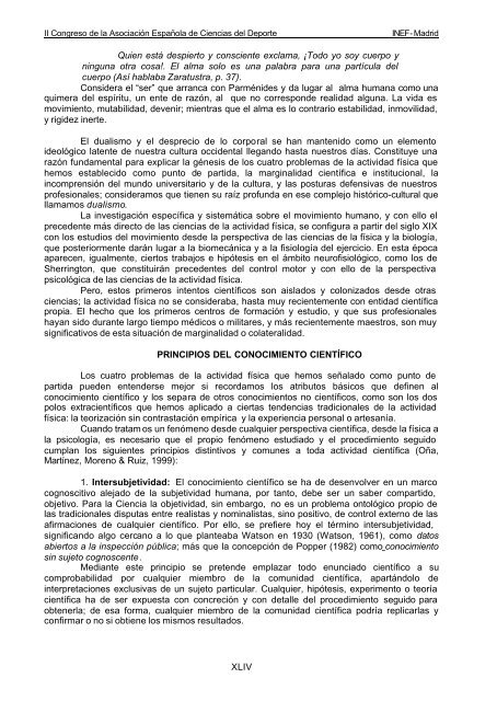 libro de actas vol i - Ciencias del Deporte - Universidad de ...