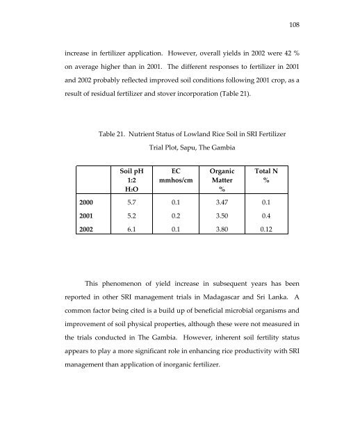 Management of rice production systems to increase productivity