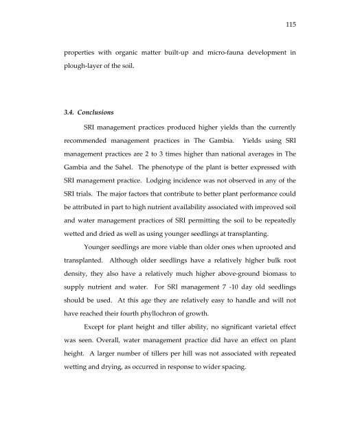 Management of rice production systems to increase productivity